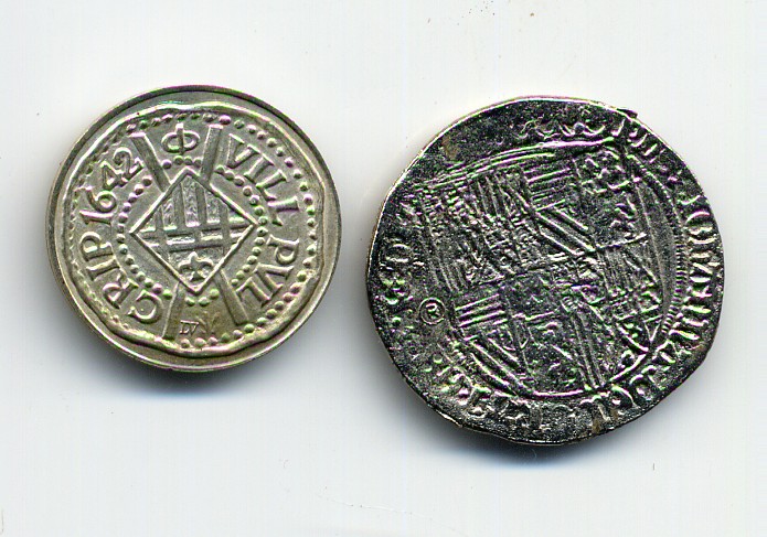 Zdjęcie 2 Niezidentyfikowana moneta: ME PUEDEN AYUDAR A LA IDENTIFICACION DE ESTAS 2 REPLICAS